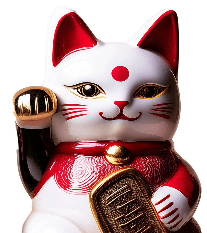 白いまねきねこ